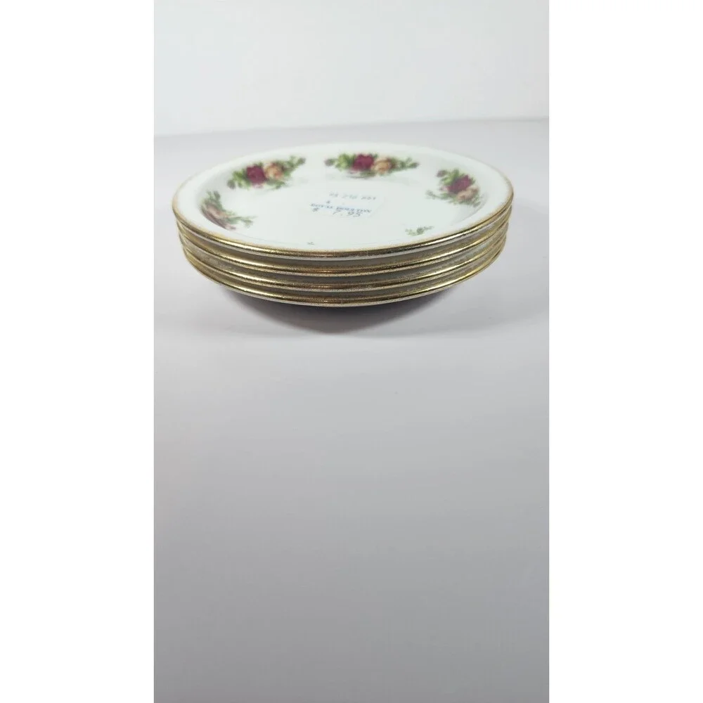 Set Of 4 Royal Albert Old Country Roses 5 1/2